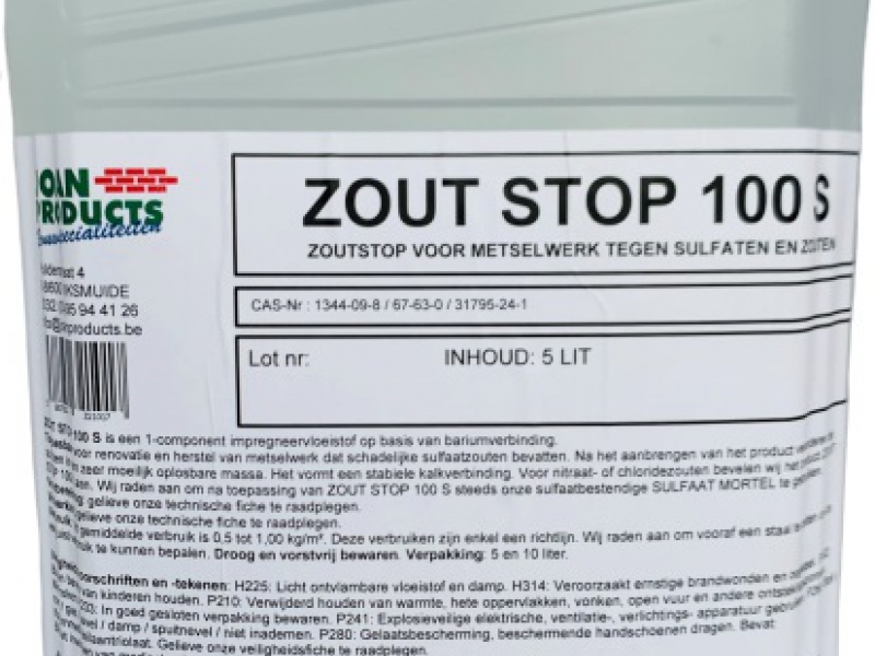 ZOUT STOP 100 S Diversen - Joan Products